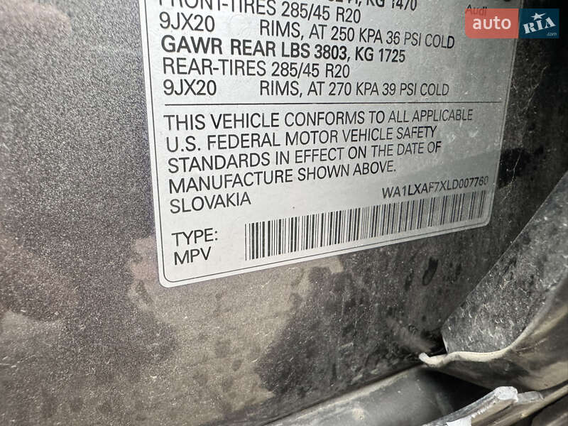 Внедорожник / Кроссовер Audi Q7 2020 в Ровно