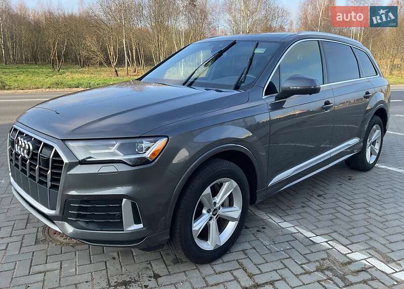 2021 Audi Q7, VIN WA1AJAF77MD029807:plate — фото 1 (autoria)