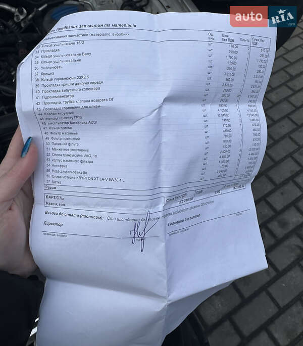 Внедорожник / Кроссовер Audi Q7 2012 в Мукачево