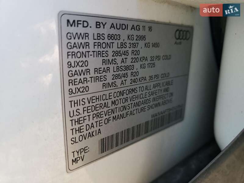 Позашляховик / Кросовер Audi Q7 2017 в Львові фото 13 Позашляховик / Кросовер Audi Q7 2017 в Львові