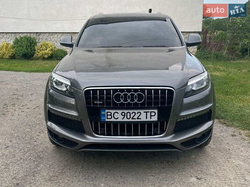 2014 Audi Q7, VIN WA1LMAFE9ED017240:plate — фото 1 (autoria)