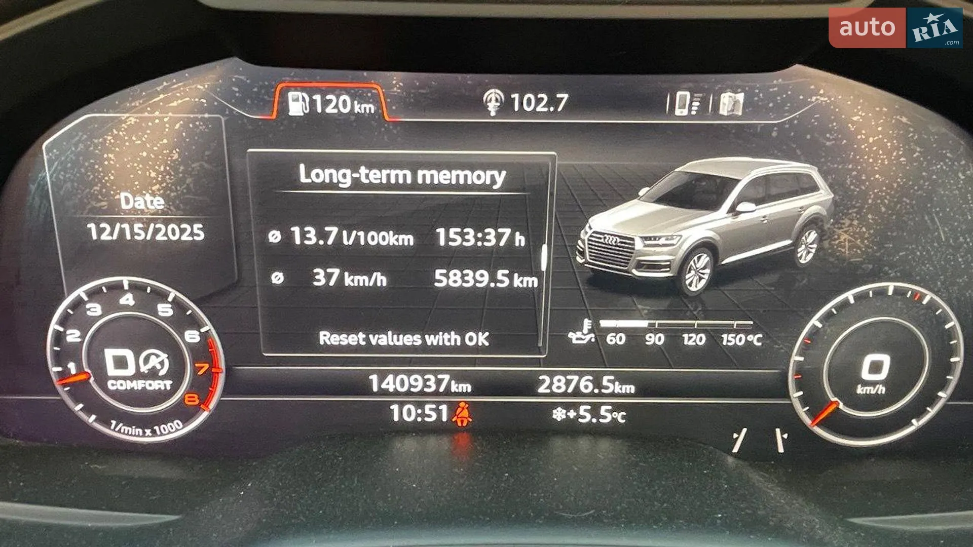 Audi Q7 2017 VIN WA1VAAF77HD053404 фото оголошення 8 з 11