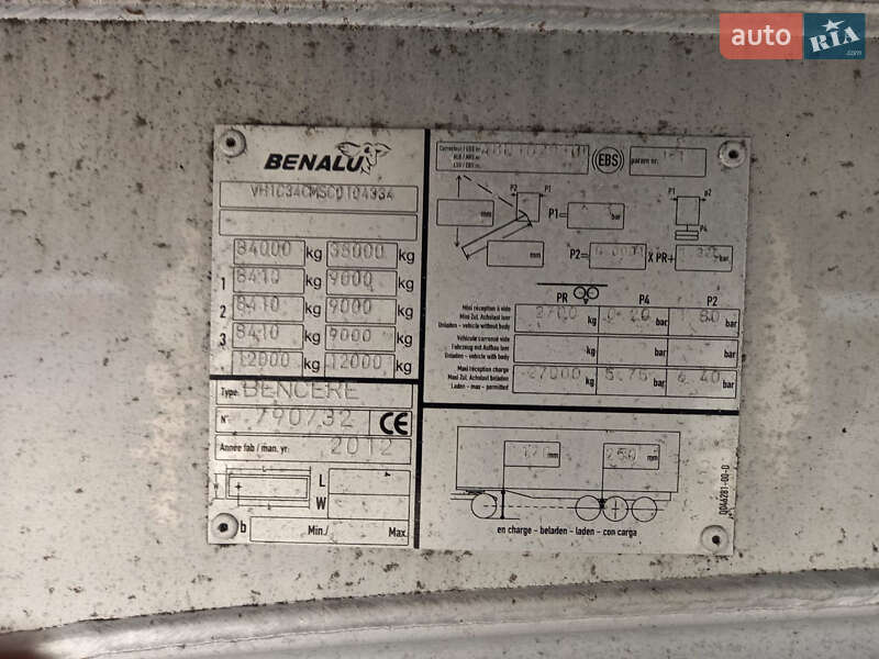 Зерновоз - напівпричіп Benalu Benalu 2012 в Києві фото 15 Зерновоз - напівпричіп Benalu Benalu 2012 в Києві