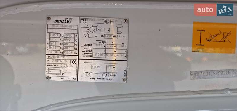 Самосвал полуприцеп Benalu TX 2010 в Виннице