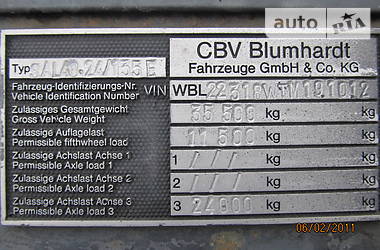 Бортовой полуприцеп Blumhardt CBV 1992 в Городке