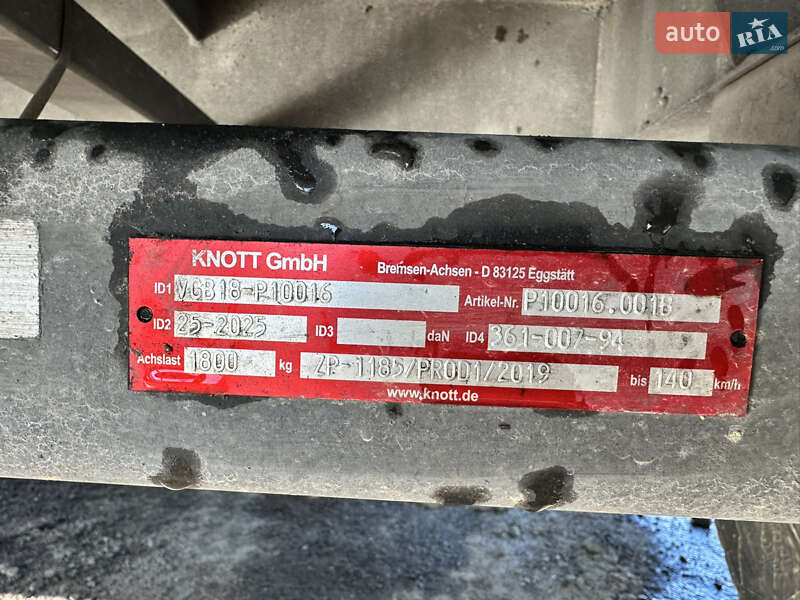 Тентований борт (штора) - прицеп Blyss DA35 2019 в Луцьку