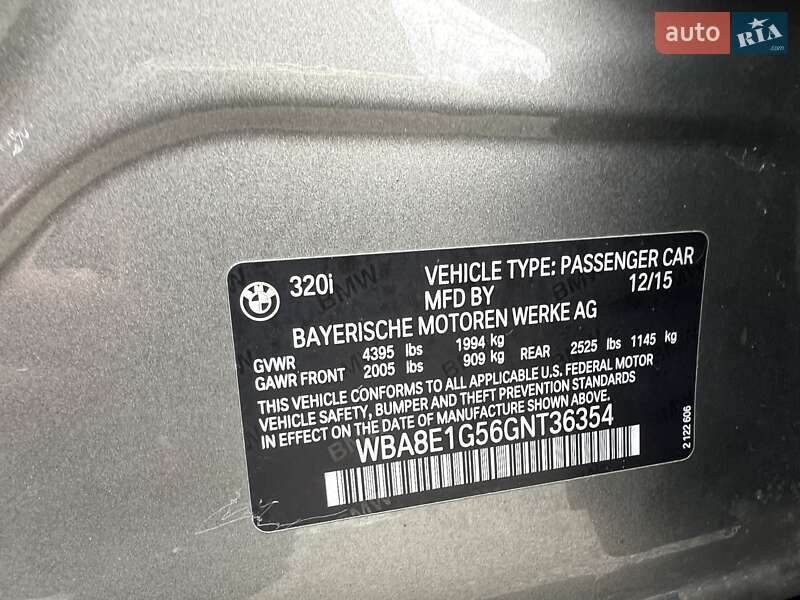 Седан BMW 3 Series 2015 в Киеве