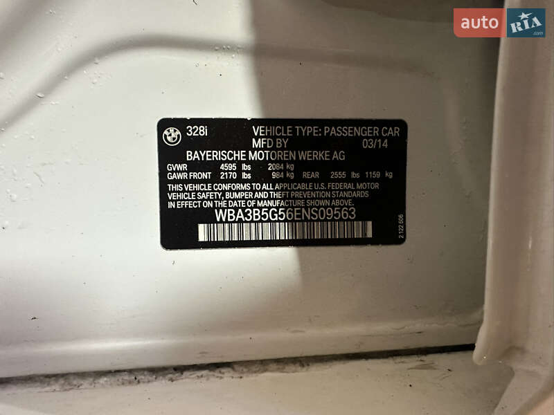 Седан BMW 3 Series 2014 в Киеве