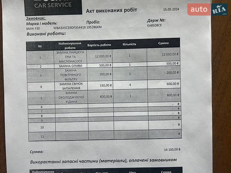 Седан BMW 3 Series 2012 в Киеве документ 3 фото Седан BMW 3 Series 2012 в Киеве документ