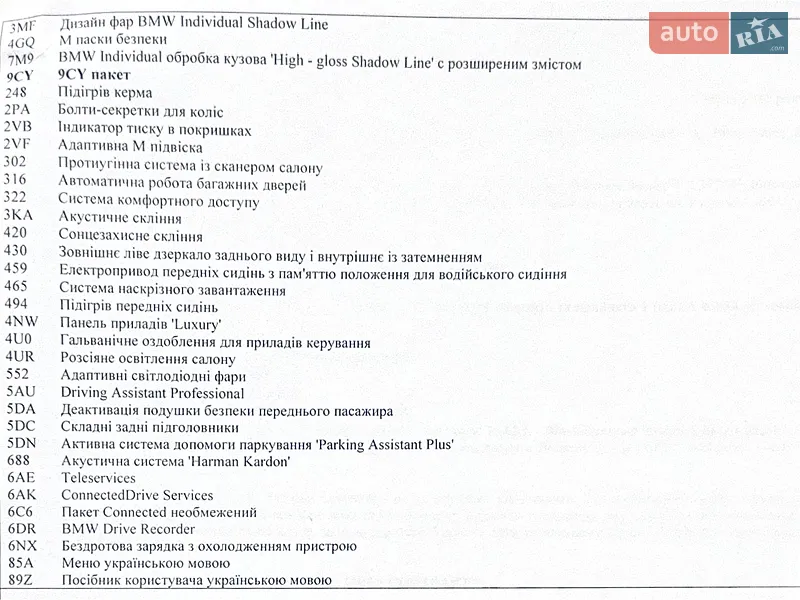 Седан BMW 3 Series 2025 в Броварах документ