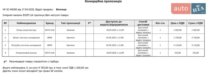 Купе BMW 4 Series Gran Coupe 2015 в Немирове документ