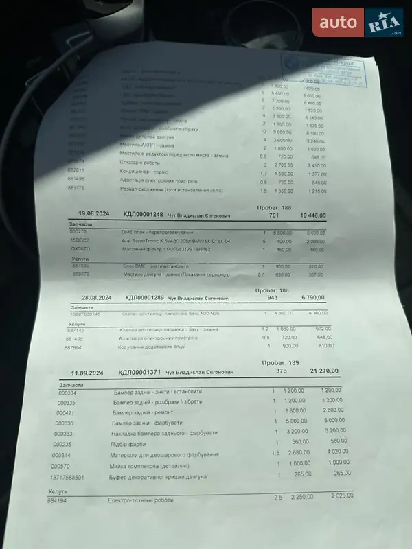 Седан BMW 5 Series 2012 в Полтаве документ 6 фото Седан BMW 5 Series 2012 в Полтаве документ