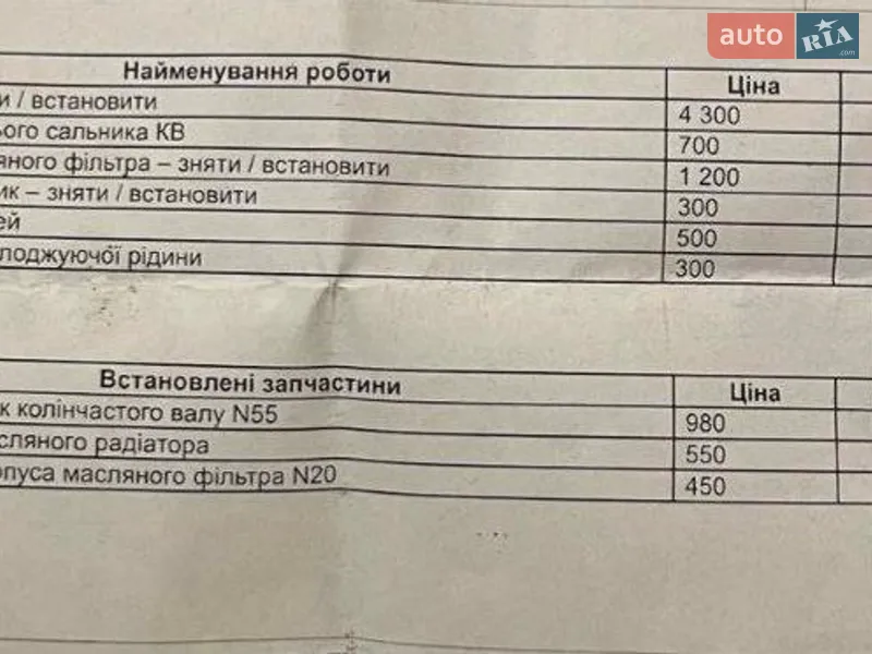 Седан BMW 5 Series 2014 в Тернополе документ