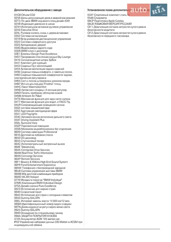 Седан BMW 7 Series 2016 в Вінниці документ