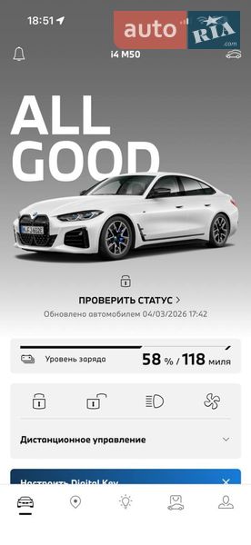 Купе BMW i4 2024 в Києві