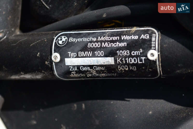 Мотоцикл с коляской BMW K 1100LT 1999 в Полтаве