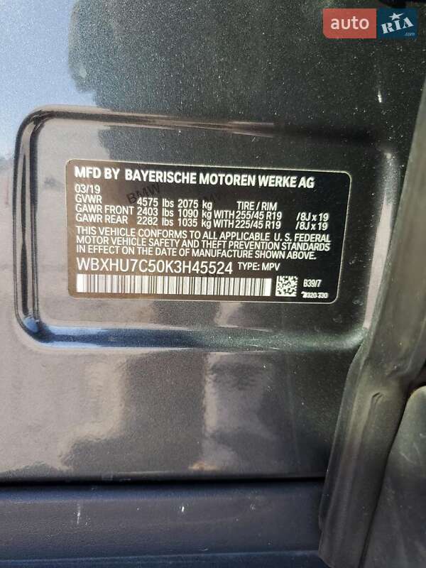 Внедорожник / Кроссовер BMW X1 2019 в Львове