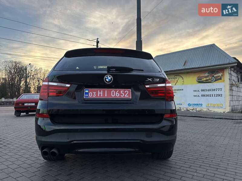 Внедорожник / Кроссовер BMW X3 2016 в Житомире