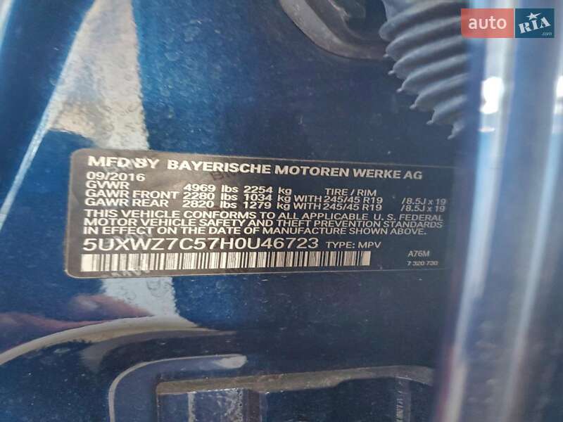 Позашляховик / Кросовер BMW X3 2016 в Тернополі фото 12 Позашляховик / Кросовер BMW X3 2016 в Тернополі