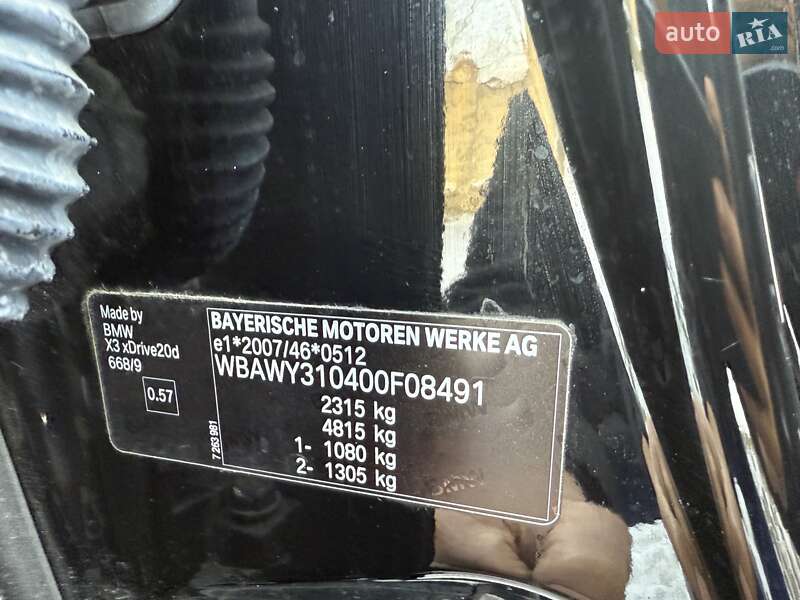 Внедорожник / Кроссовер BMW X3 2013 в Ровно