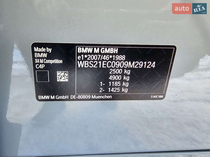 Позашляховик / Кросовер BMW X4 M 2022 в Чернівцях фото 30 Позашляховик / Кросовер BMW X4 M 2022 в Чернівцях