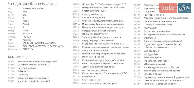 Внедорожник / Кроссовер BMW X5 2010 в Одессе