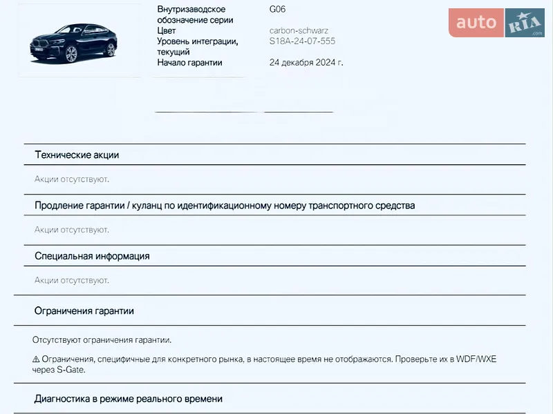 Внедорожник / Кроссовер BMW X6 2023 в Одессе документ 3 фото Внедорожник / Кроссовер BMW X6 2023 в Одессе документ