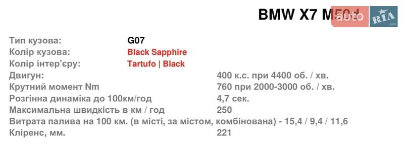 Позашляховик / Кросовер BMW X7 2020 в Харкові фото 18 Позашляховик / Кросовер BMW X7 2020 в Харкові