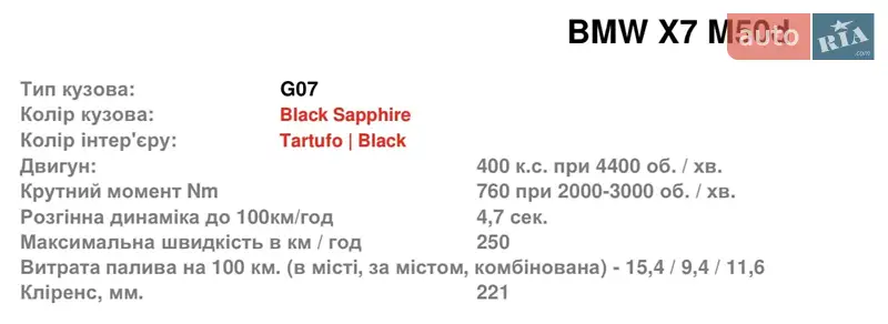 Позашляховик / Кросовер BMW X7 2020 в Харкові документ 3 фото Позашляховик / Кросовер BMW X7 2020 в Харкові документ
