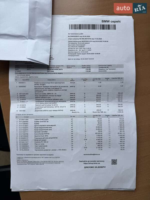 Внедорожник / Кроссовер BMW X7 2022 в Киеве