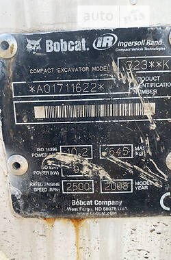 Миниэкскаватор Bobcat 323 2008 в 