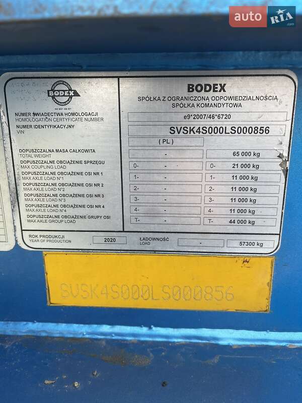 Самосвал полуприцеп Bodex KIS 2020 в Виннице фото 44 Самосвал полуприцеп Bodex KIS 2020 в Виннице