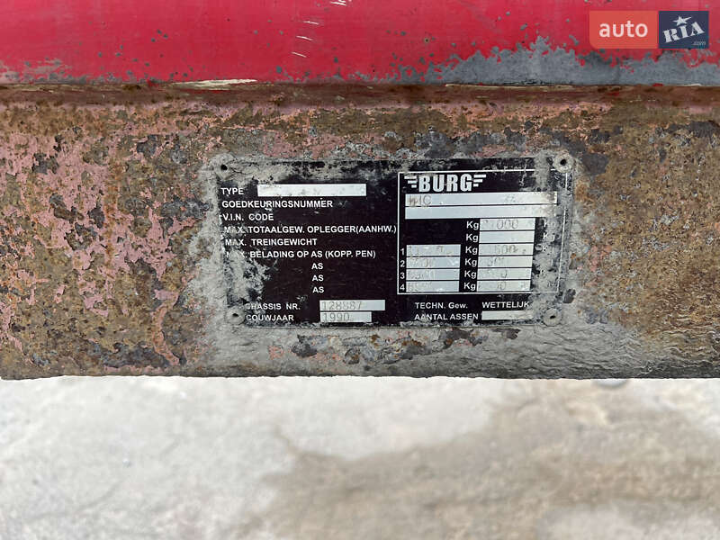 Цистерна напівпричіп Burg BPM 1990 в Луцьку