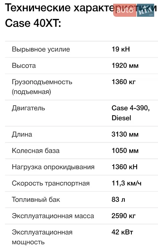 Минипогрузчик Case Construction 430 2006 в Одессе документ
