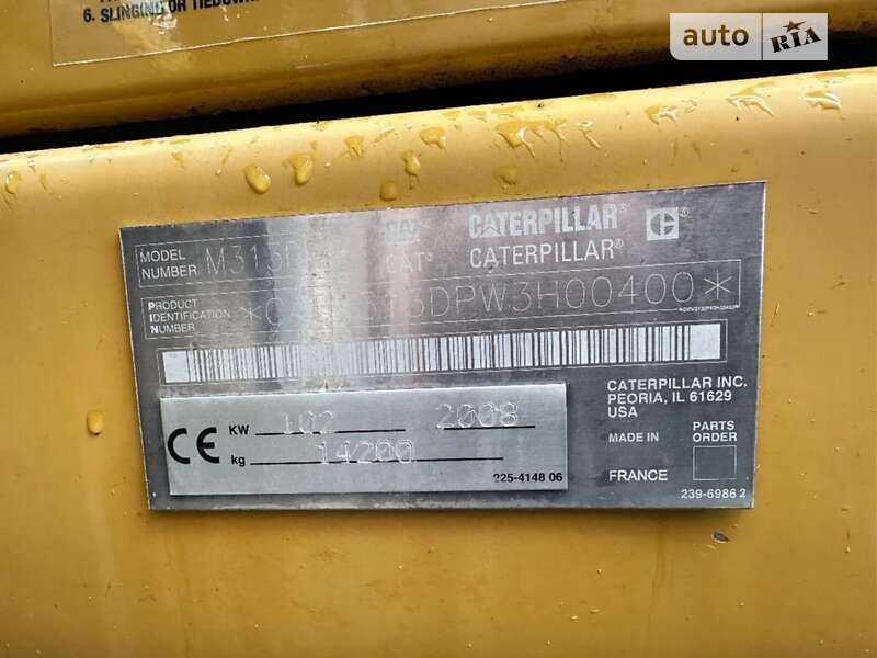 Колесный экскаватор Caterpillar M313 2008 в Луцке