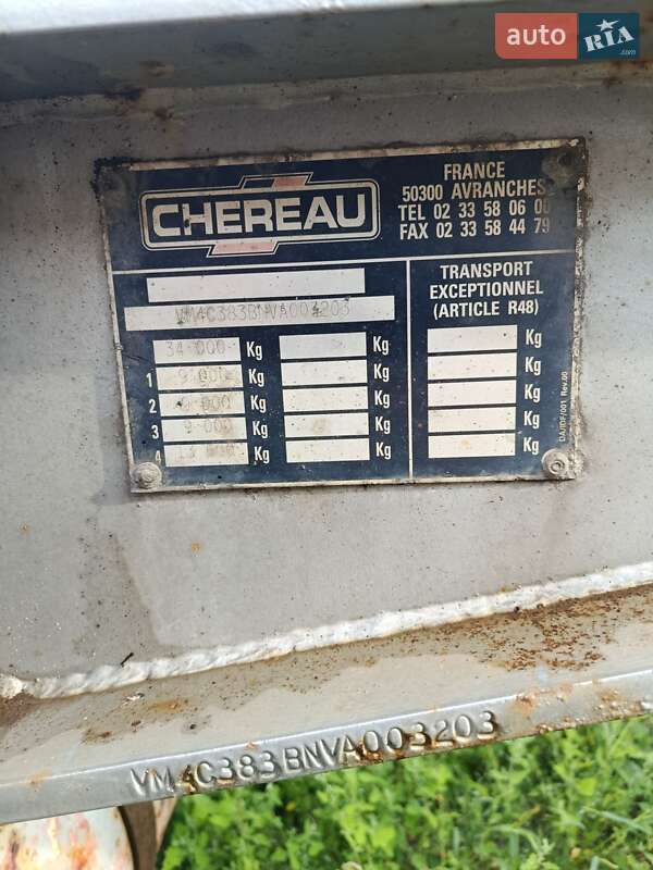 Шасси полуприцеп Chereau C38 1997 в Виннице фото 5 Шасси полуприцеп Chereau C38 1997 в Виннице