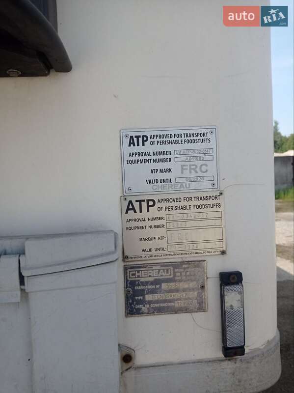 Рефрижератор Chereau C 2002 в Славутиче фото 11 Рефрижератор Chereau C 2002 в Славутиче