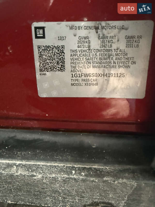 Хэтчбек Chevrolet Bolt EV 2017 в Житомире