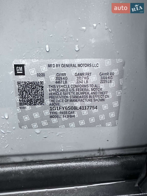 Хетчбек Chevrolet Bolt EV 2020 в Києві