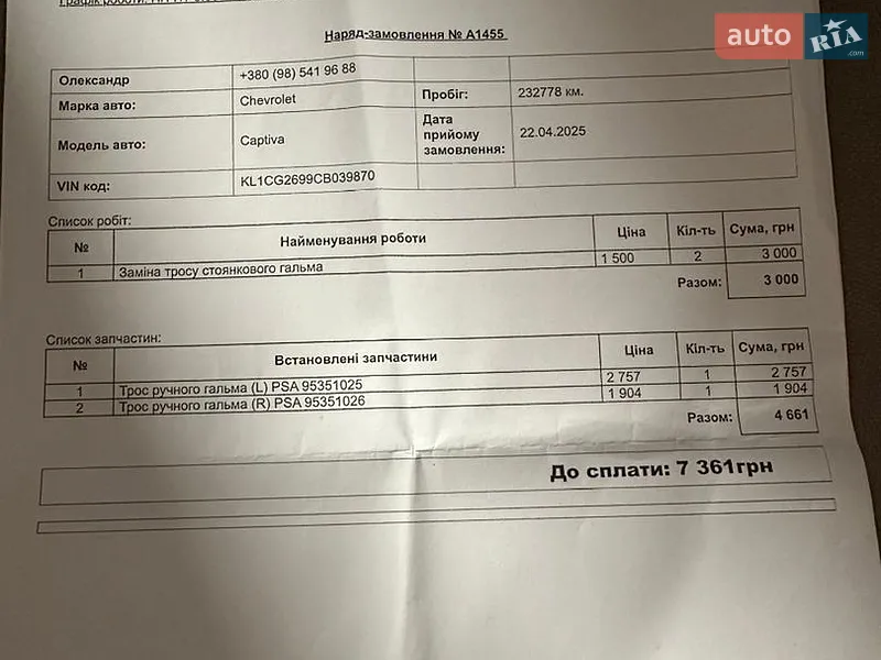 Позашляховик / Кросовер Chevrolet Captiva 2012 в Івано-Франківську документ