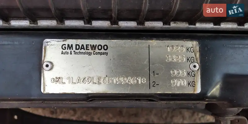 Chevrolet Evanda 2006 VIN Y6DLA69LE6B199461 фото оголошення 8 з 51