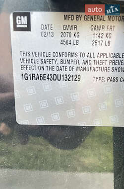 Хэтчбек Chevrolet Volt 2013 в 