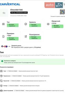 Хэтчбек Chevrolet Volt 2016 в 