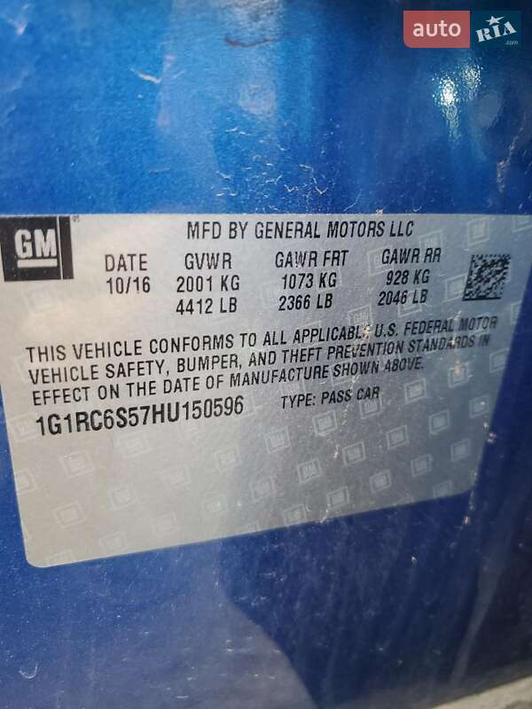 Хетчбек Chevrolet Volt 2016 в Львові