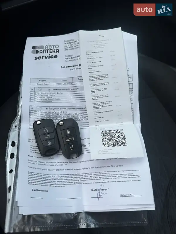 Седан Citroen C-Elysee 2013 в Киеве документ