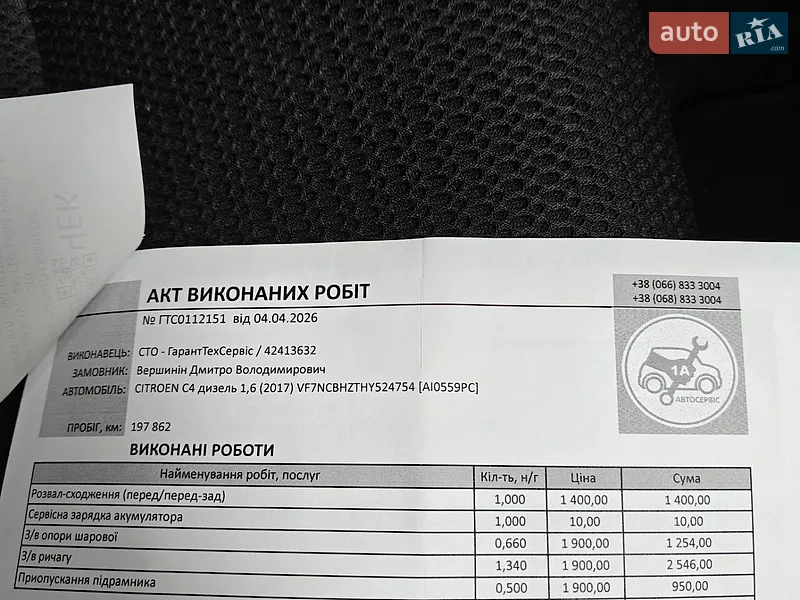 Хэтчбек Citroen C4 2017 в Киеве документ