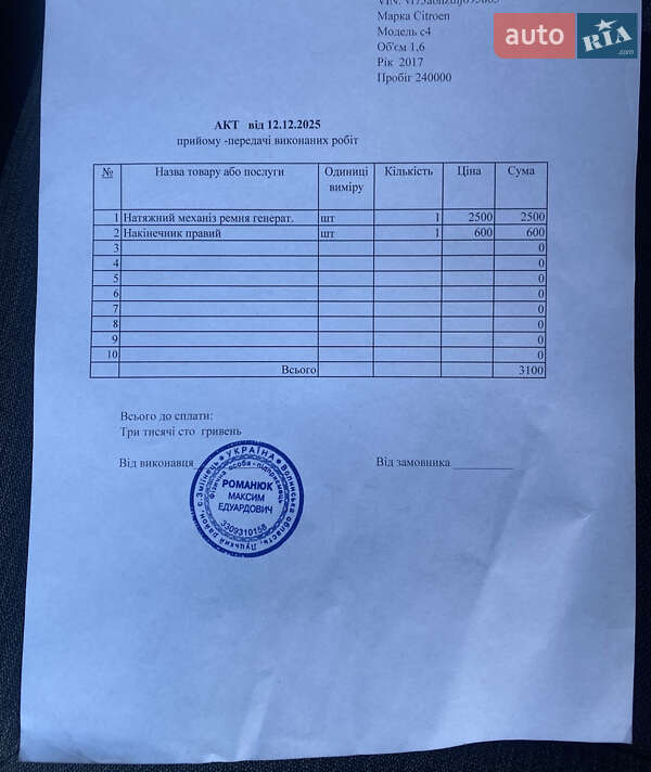 Мінівен Citroen Grand C4 Picasso 2017 в Луцьку