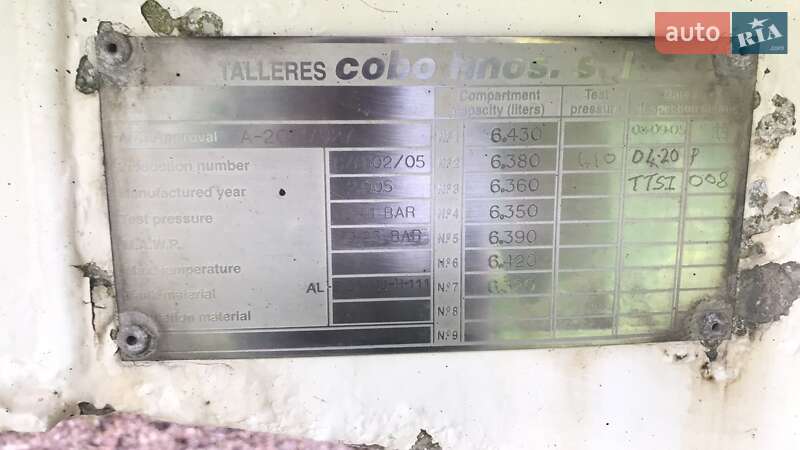 Цистерна полуприцеп Cobo SOA 2005 в Тернополе фото 10 Цистерна полуприцеп Cobo SOA 2005 в Тернополе