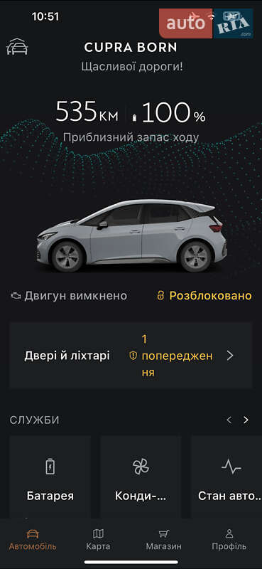 Хетчбек Cupra Born 2022 в Ужгороді