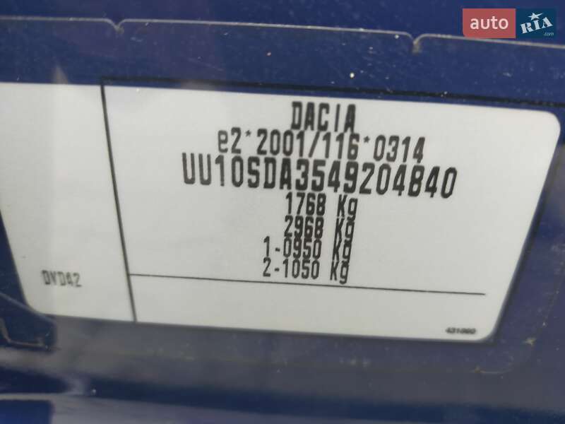 Мінівен Dacia Dokker 2013 в Вінниці